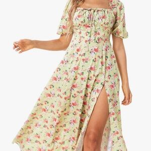 Boho Flowing Floral Dress